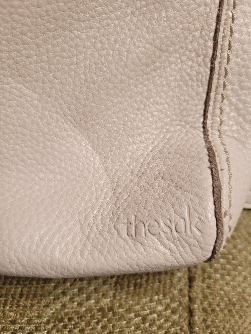 The Sak Pebbled Leather Crossbody Shoulder Bag - Cream - Picture 3 of 6